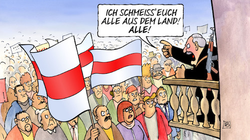 Lukaschenko schmeisst raus Lukaschenko schmeisst raus