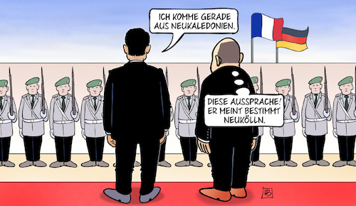 Macron bei Scholz Macron bei Scholz