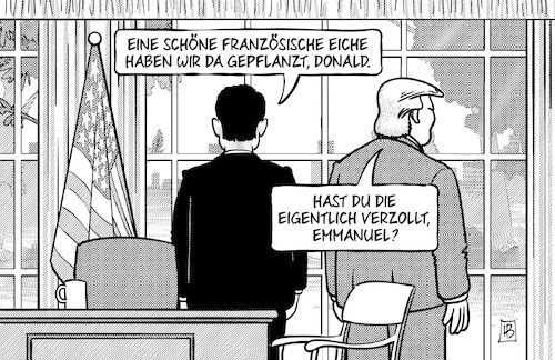 Macron bei Trump