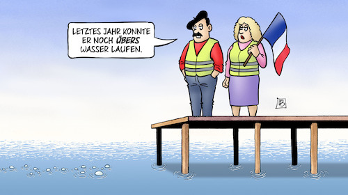 Macron und Gelbwesten Macron und Gelbwesten