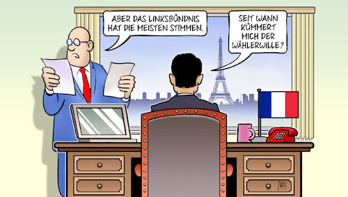 Macron und Linke Macron und Linke