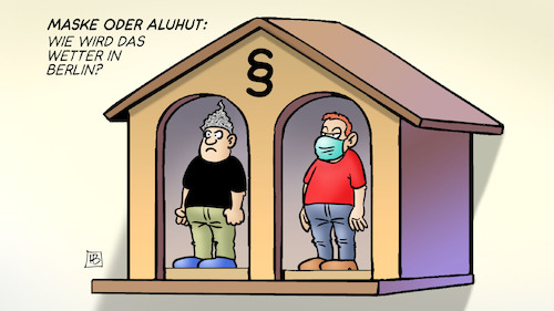 Maske oder Aluhut Maske oder Aluhut