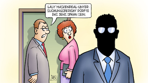 Cartoon: Maskenbericht geschwärzt (medium) by Harm Bengen tagged corona,maskendeal,untersuchungsbericht,jens,spahn,schwarz,geschwärzt,harm,bengen,cartoon,karikatur,corona,maskendeal,untersuchungsbericht,jens,spahn,schwarz,geschwärzt,harm,bengen,cartoon,karikatur