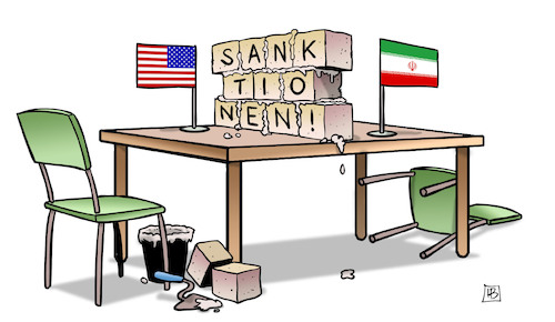 Cartoon: Mauer zu Iran (medium) by Harm Bengen tagged mauer,iran,usa,mauern,maurer,tisch,verhandlungen,atomabkommen,sanktionen,kriegsgefahr,harm,bengen,cartoon,karikatur,mauer,iran,usa,mauern,maurer,tisch,verhandlungen,atomabkommen,sanktionen,kriegsgefahr,harm,bengen,cartoon,karikatur