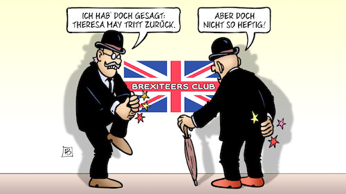 Cartoon: May tritt zurück (medium) by Harm Bengen tagged theresa,may,rücktritt,brexiteers,club,streit,großbritannien,brexit,europa,uk,gb,abstimmung,austrittstermin,harm,bengen,cartoon,karikatur,theresa,may,rücktritt,brexiteers,club,streit,großbritannien,brexit,europa,uk,gb,abstimmung,austrittstermin,harm,bengen,cartoon,karikatur