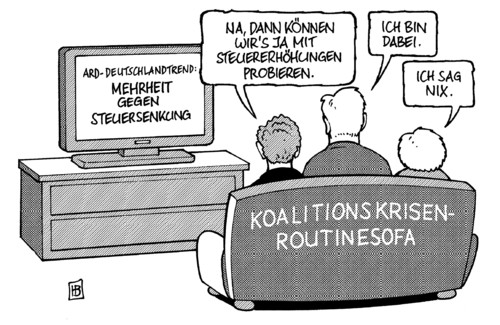 Mehrheit gegen Steuersenkung Mehrheit gegen Steuersenkung