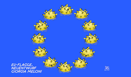 Meloni-Flagge Meloni-Flagge