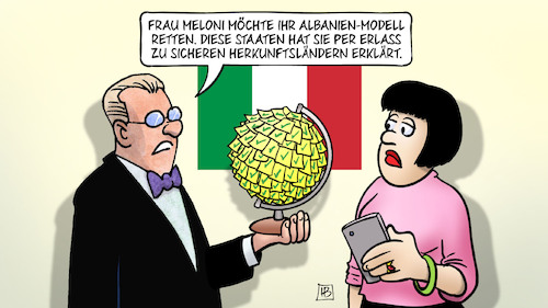 Melonis Albanien-Modell Melonis Albanien-Modell