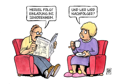 Merkel im Seniorenheim