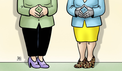 Merkel und May Merkel und May