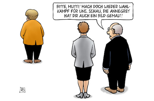Merkel und Wahlkampf Merkel und Wahlkampf