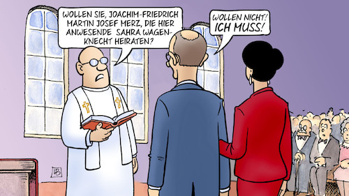 Merz-Wagenknecht-Hochzeit Merz-Wagenknecht-Hochzeit