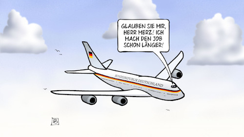 Merz fliegt Merz fliegt