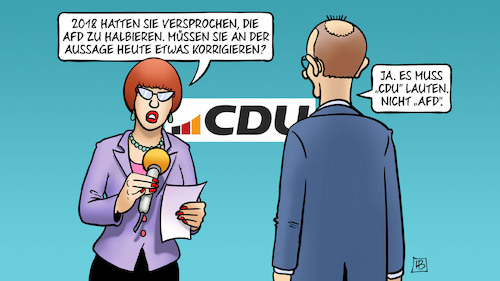 Merz halbiert Merz halbiert