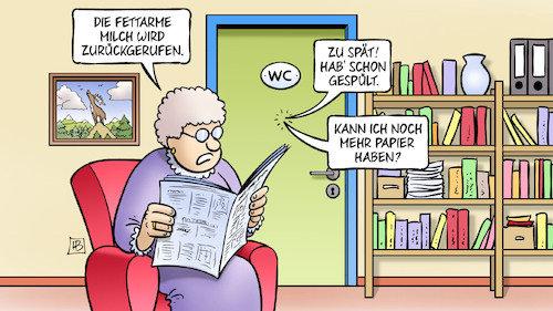 Milch-Rückruf Milch-Rückruf