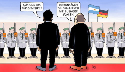 Milei bei Scholz Milei bei Scholz