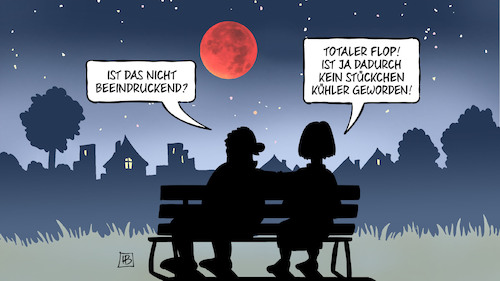 Cartoon: Mondfinsternis (medium) by Harm Bengen tagged totale,mondfinsternis,beeindruckend,mars,flop,nacht,himmel,astronomie,kühler,hitze,sommer,harm,bengen,cartoon,karikatur,totale,mondfinsternis,beeindruckend,mars,flop,nacht,himmel,astronomie,kühler,hitze,sommer,harm,bengen,cartoon,karikatur