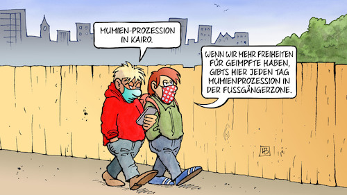 Mumien-Prozession Mumien-Prozession