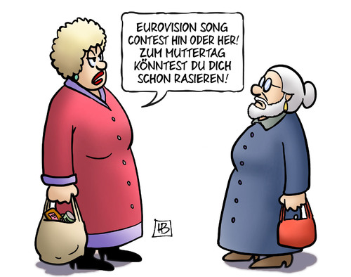 Cartoon: Muttertags-Bart (medium) by Harm Bengen tagged eurovision,song,contest,2014,conchita,wurst,esc,muttertag,bart,rasieren,harm,bengen,cartoon,karikatur,eurovision,song,contest,2014,conchita,wurst,esc,muttertag,bart,rasieren,harm,bengen,cartoon,karikatur