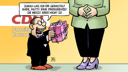 Cartoon: Mutti-Geschenk (medium) by Harm Bengen tagged mutti,gebastelt,obergrenze,parteitag,karlsruhe,junge,union,merkel,cdu,csu,bundesparteitag,regierung,fluechtlinge,asyl,harm,bengen,cartoon,karikatur,mutti,gebastelt,obergrenze,parteitag,karlsruhe,junge,union,merkel,cdu,csu,bundesparteitag,regierung,fluechtlinge,asyl,harm,bengen,cartoon,karikatur