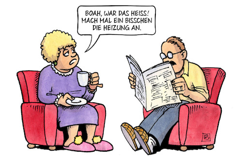Cartoon: Nach der Hitze (medium) by Harm Bengen tagged heiß,kalt,heizung,hitzewelle,sommer,harm,bengen,cartoon,karikatur,heiß,kalt,heizung,hitzewelle,sommer,harm,bengen,cartoon,karikatur