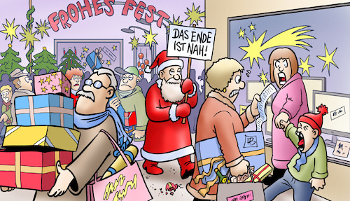 Cartoon: Nahes Ende (medium) by Harm Bengen tagged ende,zielgerade,weihnachten,einkauf,stress,weihnachtsmann,nikolaus,geschenke,krieg,ukraine,russland,harm,bengen,cartoon,karikatur,ende,zielgerade,weihnachten,einkauf,stress,weihnachtsmann,nikolaus,geschenke,krieg,ukraine,russland,harm,bengen,cartoon,karikatur