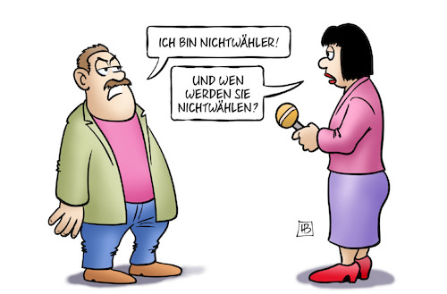 Cartoon: Nichtwähler (medium) by Harm Bengen tagged nichtwähler,bundestagswahl,interview,harm,bengen,cartoon,karikatur,nichtwähler,bundestagswahl,interview,harm,bengen,cartoon,karikatur