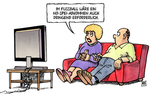 Cartoon: No-Spei-Abkommen (medium) by Harm Bengen tagged no,spei,spy,abkommen,spionage,nsa,bnd,fussball,spucken,speien,harm,bengen,cartoon,karikatur,no,spei,spy,abkommen,spionage,nsa,bnd,fussball,spucken,speien,harm,bengen,cartoon,karikatur