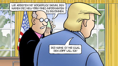 Cartoon: NYT-Informant (medium) by Harm Bengen tagged namen,informant,new,york,times,kopf,trump,weisses,haus,oval,office,handy,harm,bengen,cartoon,karikatur,namen,informant,new,york,times,kopf,trump,weisses,haus,oval,office,handy,harm,bengen,cartoon,karikatur