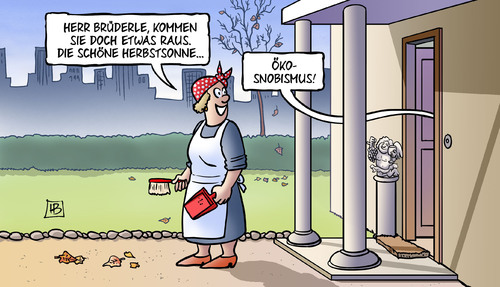 Cartoon: Ökosnobismus (medium) by Harm Bengen tagged brüderle,herbstsonne,ökosnobismus,solarenergie,energiewende,förderung,fdp,harm,bengen,cartoon,karikatur,brüderle,herbstsonne,ökosnobismus,solarenergie,energiewende,förderung,fdp,harm,bengen,cartoon,karikatur