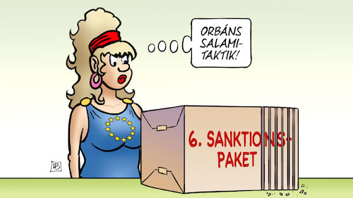 Cartoon: Orban blockiert (medium) by Harm Bengen tagged orbans,salami,taktik,sanktions,paket,europa,kirill,kyrill,blockade,russland,ukraine,krieg,harm,bengen,cartoon,karikatur,orbans,salami,taktik,sanktions,paket,europa,kirill,kyrill,blockade,russland,ukraine,krieg,harm,bengen,cartoon,karikatur