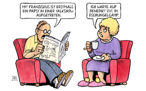 Papst in Talkshow Papst in Talkshow