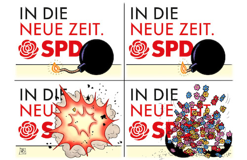 Cartoon: Parteitagsbombe (medium) by Harm Bengen tagged explosion,blumen,parteitagsbombe,esken,walter,borjans,spd,parteitag,groko,stichwahl,koalition,harm,bengen,cartoon,karikatur,explosion,blumen,parteitagsbombe,esken,walter,borjans,spd,parteitag,groko,stichwahl,koalition,harm,bengen,cartoon,karikatur