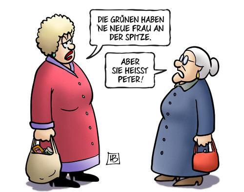 Cartoon: Peter (medium) by Harm Bengen tagged simone,grüne,peter,partei,parteispitze,parteiführung,frau,wahl,harm,bengen,cartoon,karikatur,grüne,simone,peter,partei,parteispitze,parteiführung,frau,wahl,harm,bengen,cartoon,karikatur