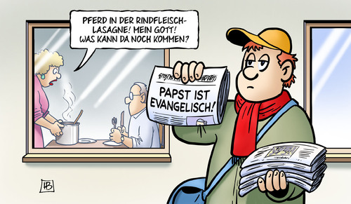 Pferdefleisch und Papst Pferdefleisch und Papst
