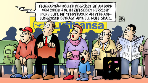 Cartoon: Pilotenstreik (medium) by Harm Bengen tagged flugkapitän,zielgebiet,dicke,luft,temperatur,verhandlungstisch,null,grad,gewerkschaft,vereinigung,cockpit,piloten,lufthansa,streik,arbeitskampf,harm,bengen,cartoon,karikatur,flugkapitän,zielgebiet,dicke,luft,temperatur,verhandlungstisch,null,grad,gewerkschaft,vereinigung,cockpit,piloten,lufthansa,streik,arbeitskampf,harm,bengen,cartoon,karikatur