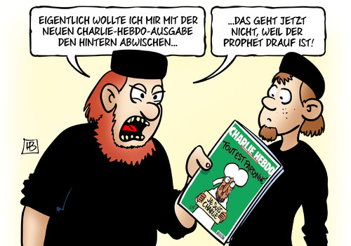 Cartoon: Propheten-Titel (medium) by Harm Bengen tagged titel,hintern,abwischen,prophet,mohamed,paris,freiheit,pressefreiheit,religionsfreiheit,charlie,hebdo,satire,zeitschrift,terror,islamisten,islam,is,anschlag,mord,harm,bengen,cartoon,karikatur,titel,hintern,abwischen,prophet,mohamed,paris,freiheit,pressefreiheit,religionsfreiheit,charlie,hebdo,satire,zeitschrift,terror,islamisten,islam,is,anschlag,mord,harm,bengen,cartoon,karikatur