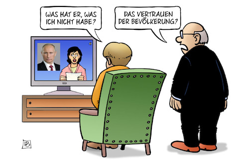 Cartoon: Putin-Wahl (medium) by Harm Bengen tagged putin,wahl,russland,merkel,tv,vertrauen,bevölkerung,harm,bengen,cartoon,karikatur,putin,wahl,russland,merkel,tv,vertrauen,bevölkerung,harm,bengen,cartoon,karikatur