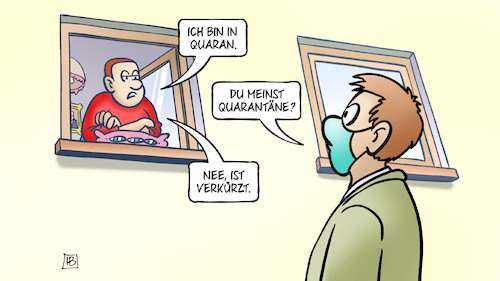 Cartoon: Quaran (medium) by Harm Bengen tagged fenster,quaran,quarantäne,verkürzung,verkürzt,corona,harm,bengen,cartoon,karikatur,fenster,quaran,quarantäne,verkürzung,verkürzt,corona,harm,bengen,cartoon,karikatur