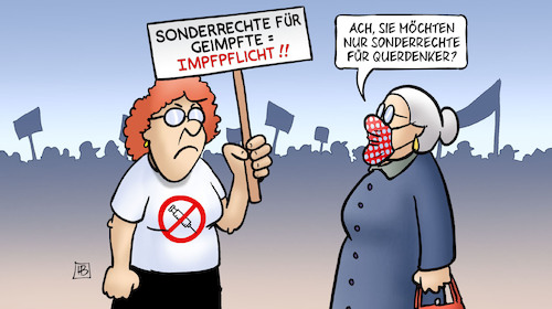 Cartoon: Querdenker-Sonderrechte (medium) by Harm Bengen tagged sonderrechte,freiheiten,geimpfte,impfung,corona,impfpflicht,querdenker,demonstration,stuttgart,susemil,haus,bengen,cartoon,karikatur,sonderrechte,freiheiten,geimpfte,impfung,corona,impfpflicht,querdenker,demonstration,stuttgart,susemil,haus,bengen,cartoon,karikatur