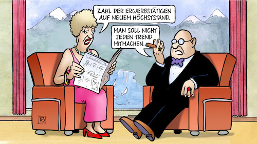 Rekord-Erwerbstätigkeit Rekord-Erwerbstätigkeit