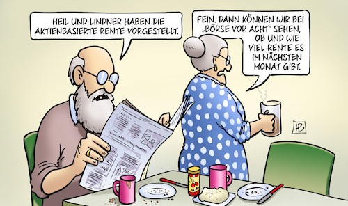 Cartoon: Rente und Börse (medium) by Harm Bengen tagged susemil,börse,vor,acht,heil,arbeitsminister,aktienbasierte,rente,finanzminister,lindner,spekulation,harm,bengen,cartoon,karikatur,susemil,börse,vor,acht,heil,arbeitsminister,aktienbasierte,rente,finanzminister,lindner,spekulation,harm,bengen,cartoon,karikatur