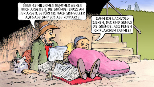 Rentner arbeiten Rentner arbeiten