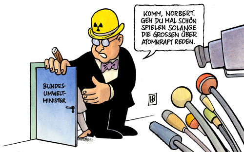 Cartoon: Röttgen (medium) by Harm Bengen tagged röttgen,umweltminister,norbert,atomkraft,kernkraft,konzerne,deal,geheimpapier,röttgen,umweltminister,norbert,atomkraft,kernkraft,konzerne,geheimpapier