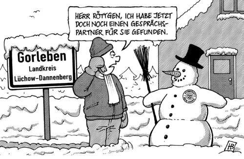 Röttgen in Gorleben Röttgen in Gorleben