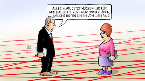 Rote Linien für Haushalt 2025 Rote Linien für Haushalt 2025