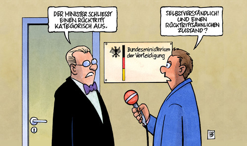 Cartoon: Rücktrittsforderungen (medium) by Harm Bengen tagged tankwagenbombardement,tankwagen,bomben,bombadieren,afghanistan,bundeswehr,nato,isaf,taliban,opfer,guttenberg,verteidigungsminister,merkel,untersuchungsausschuß,rücktritt,tankwagenbombardement,bomben,bombadieren,afghanistan,bundeswehr,nato,isaf,taliban,opfer,verteidigungsminister,angela merkel,untersuchungsausschuß,rücktritt,verteidigung,sicherheit,militär,angela,merkel