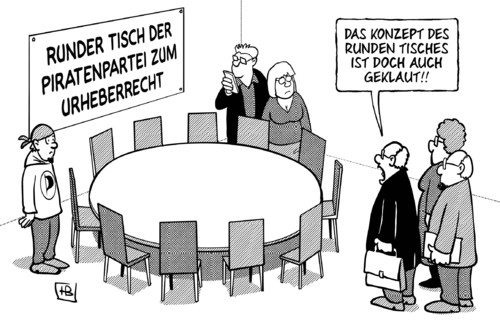 Runder Piratentisch Runder Piratentisch