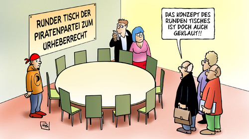 Runder Piratentisch Runder Piratentisch