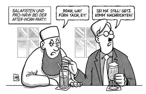 Salafisten und Pro-NRW Salafisten und Pro-NRW
